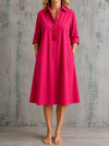 Riley | Linen Midi Dress