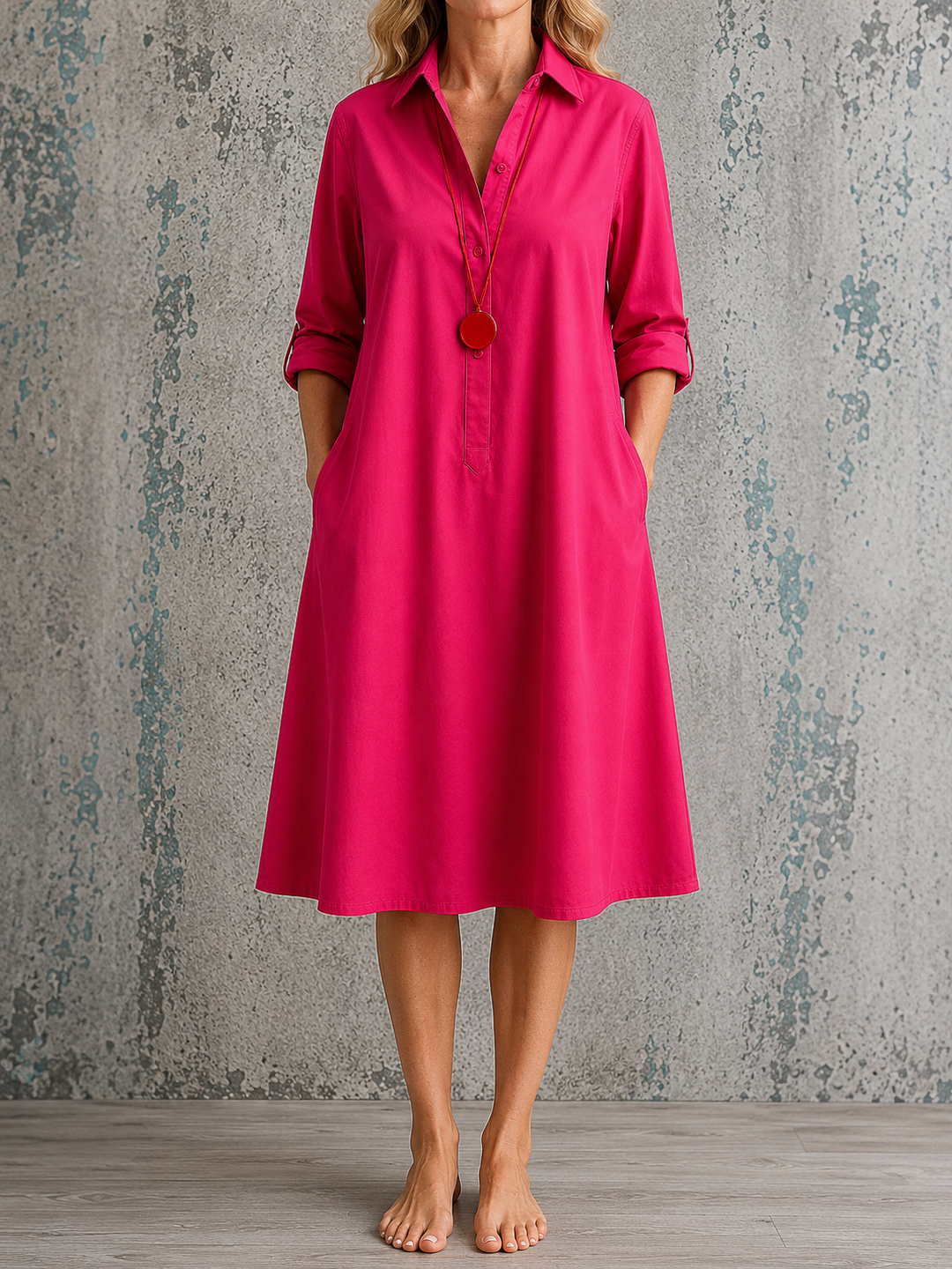 Riley | Linen Midi Dress