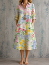 Rosemary | Linen Midi Dress
