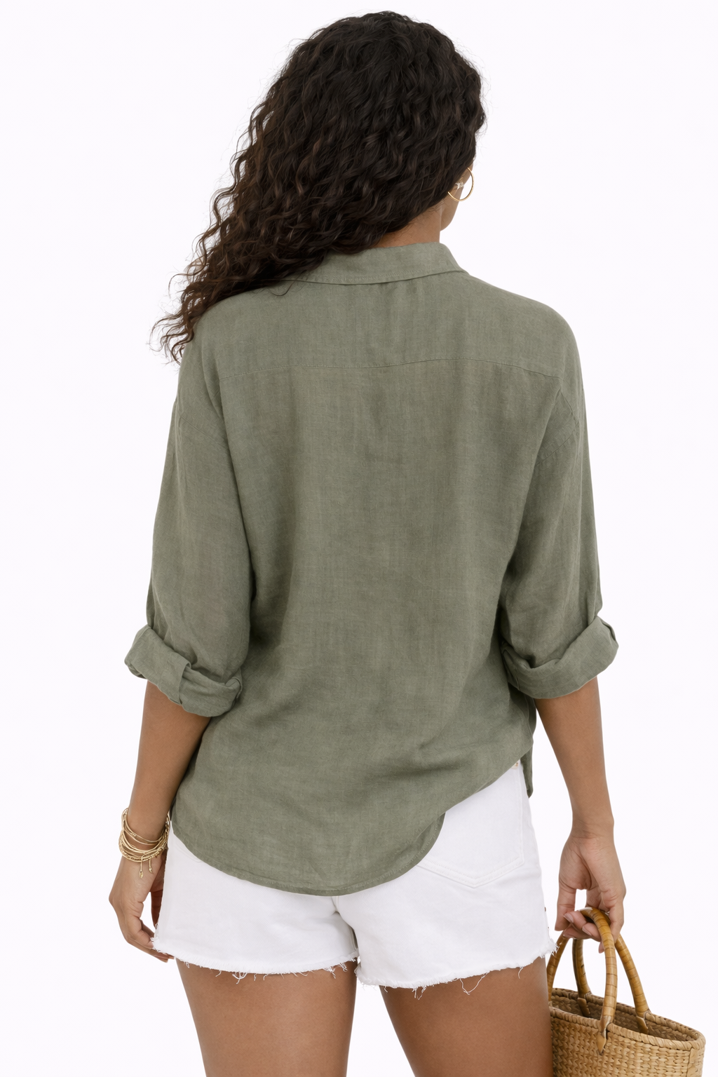 Madeline | Classic Linen Button Blouse