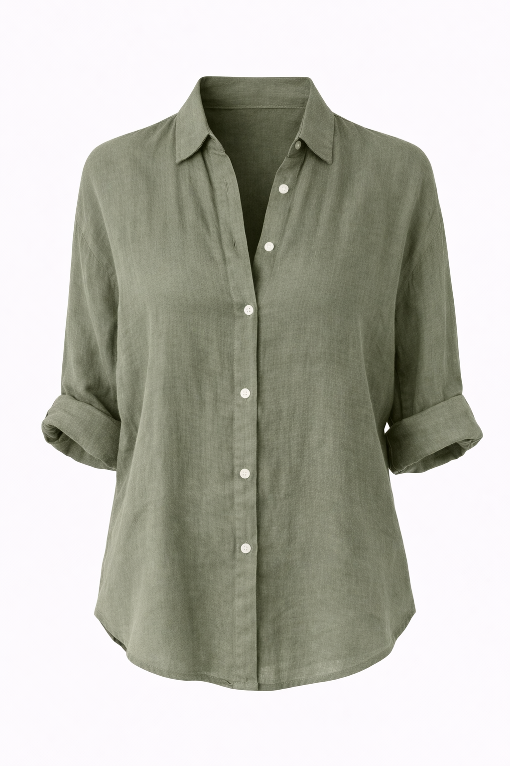 Madeline | Classic Linen Button Blouse