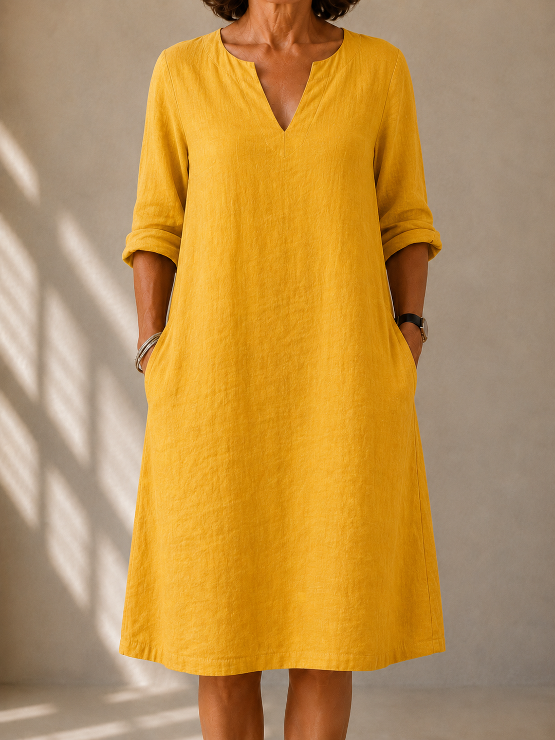 Vivian™ | Classic Linen Summer Dress