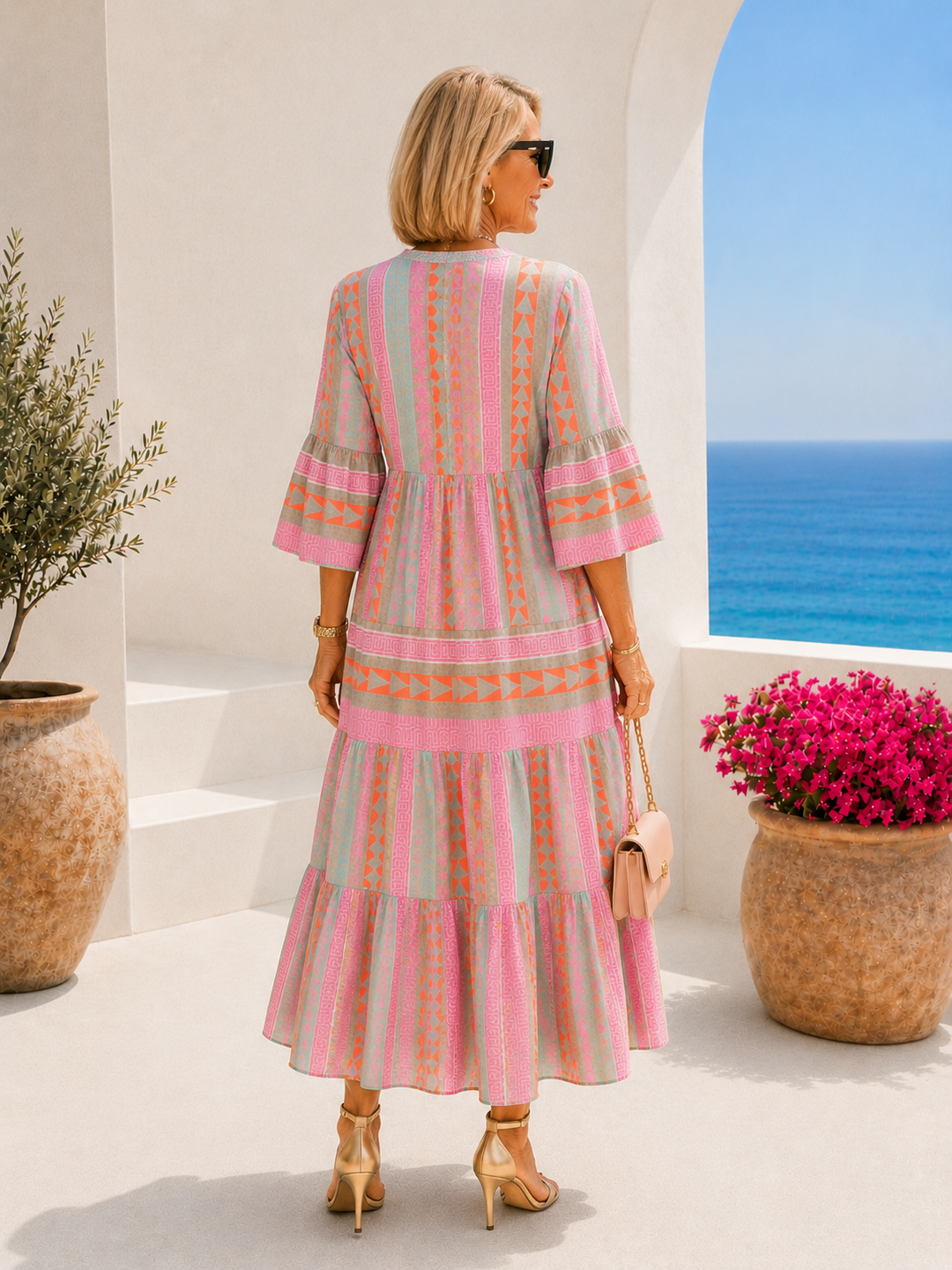 SORELLE™ | Boho Sunset Maxi Dress