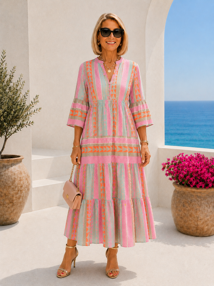SORELLE™ | Boho Sunset Maxi Dress