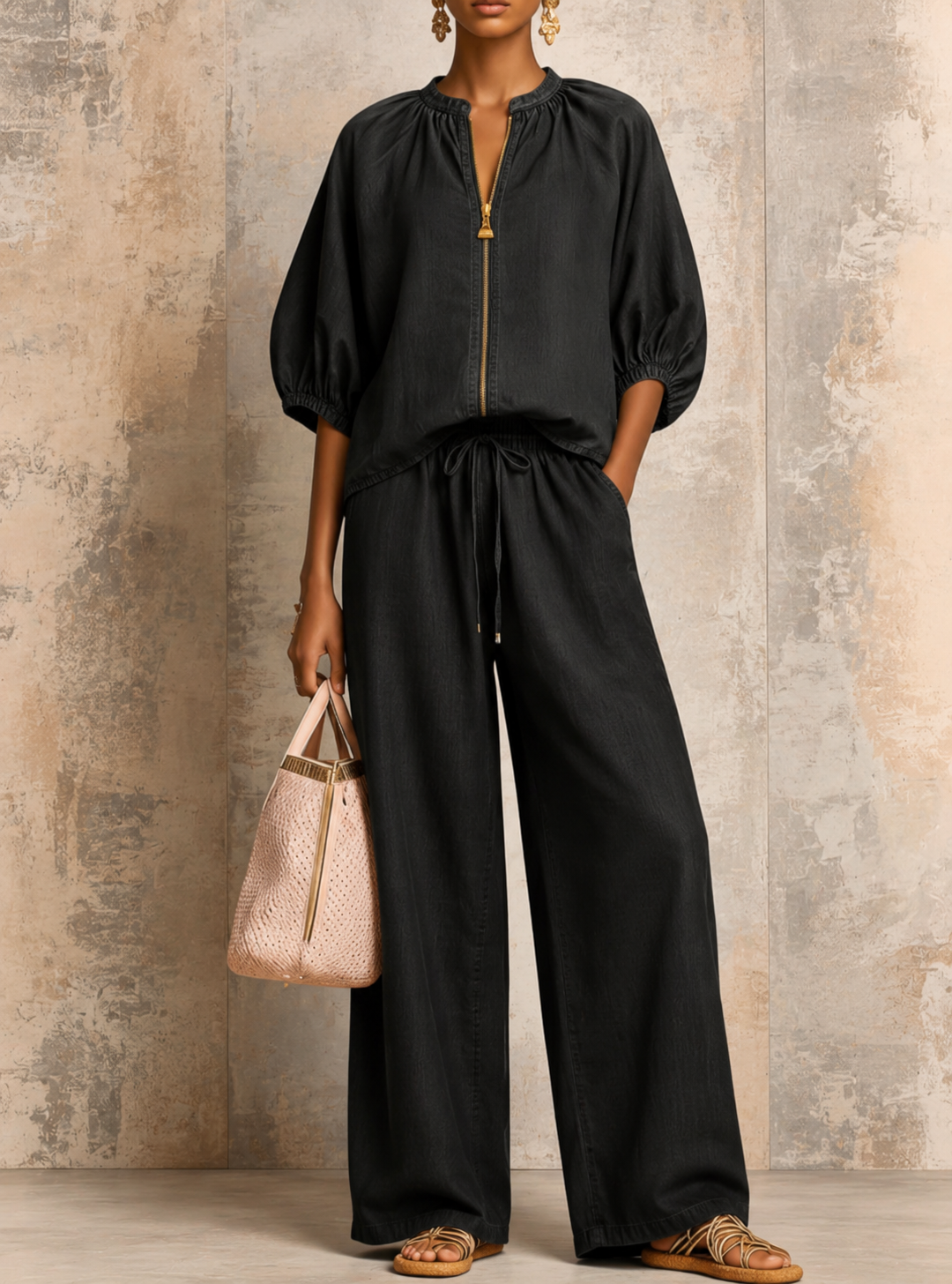 VALERIE™ | Soft Denim Comfort Set
