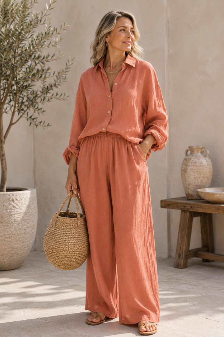 SELENE™ | Breezy Linen Lounge Set