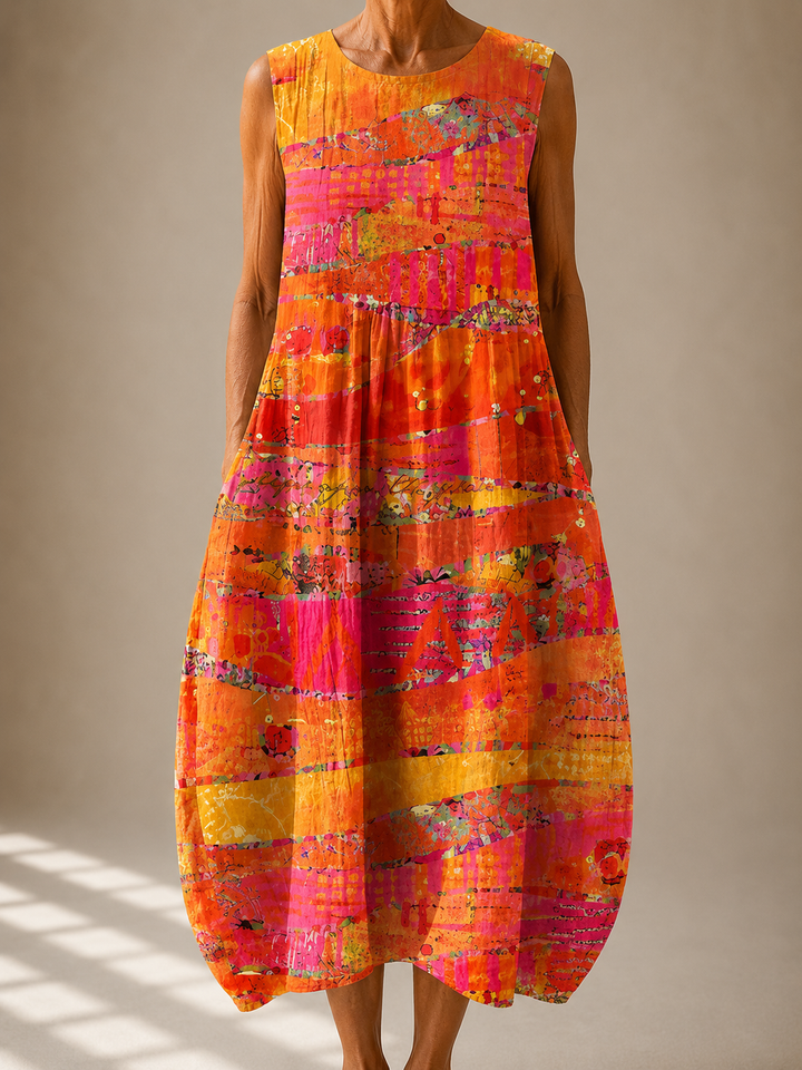 Josephine™ | Sleeveless Linen Dress