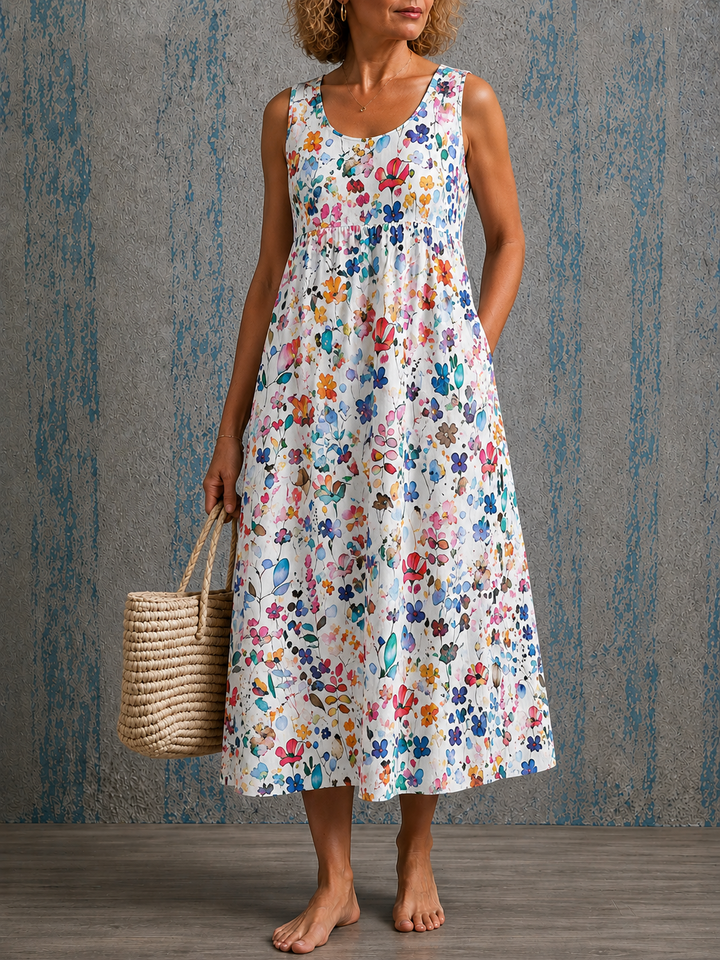 Wildbloom | Sleeveless Linen Dress