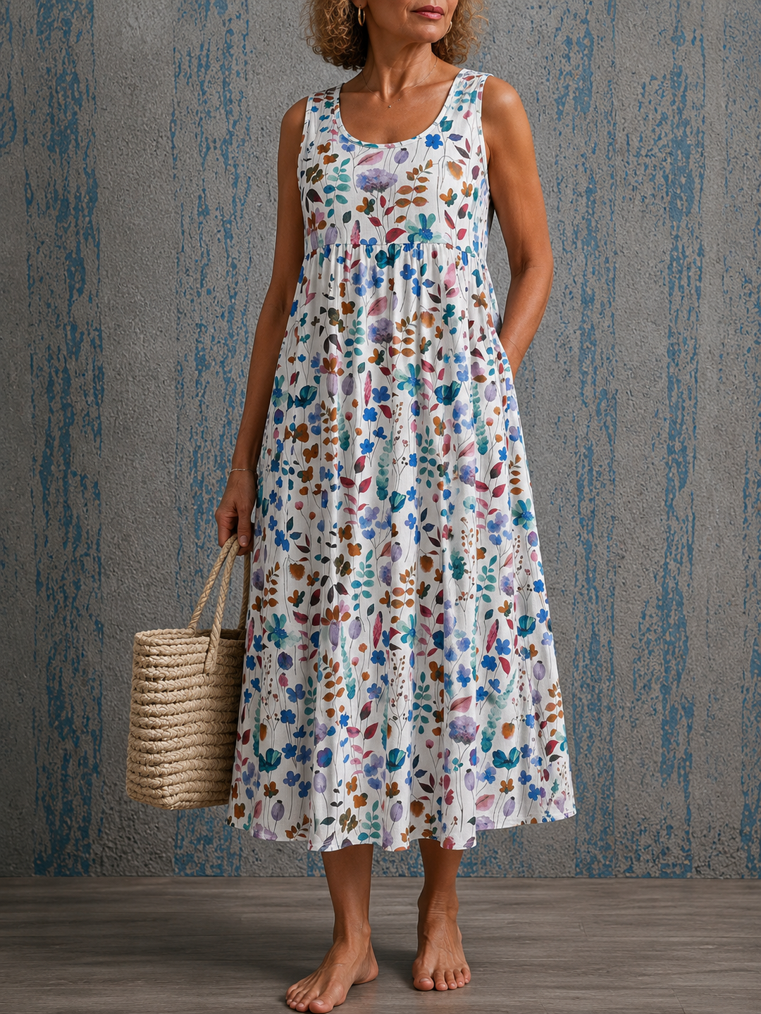 Wildbloom | Sleeveless Linen Dress