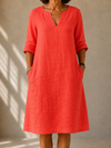Marjorie™ | Classic Linen Summer Dress