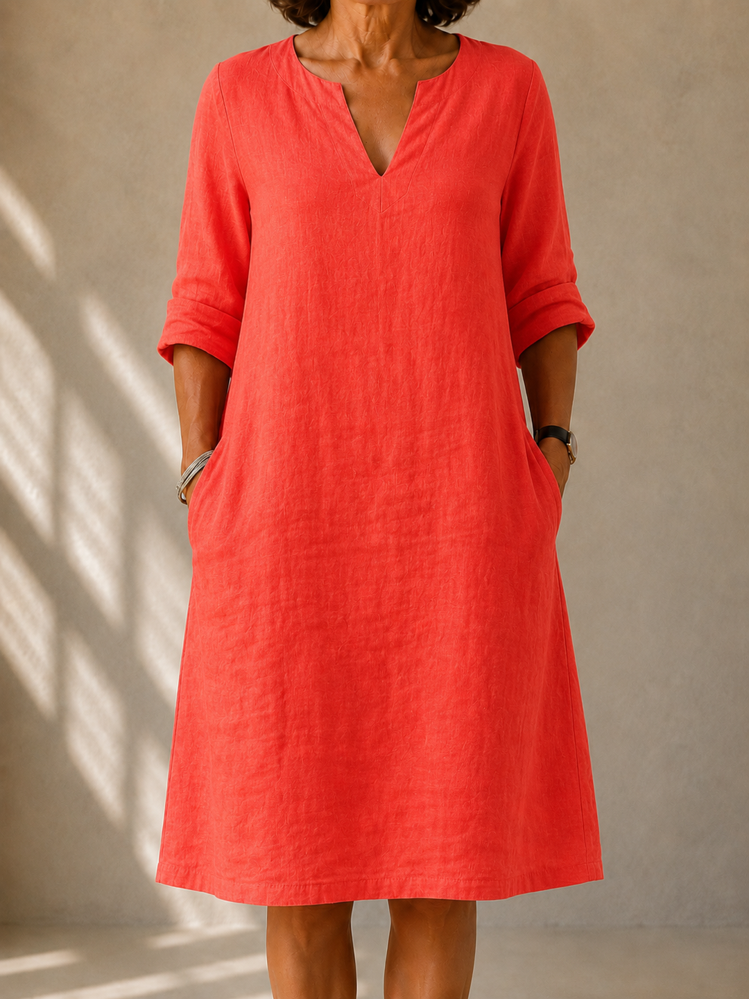 Marjorie™ | Classic Linen Summer Dress