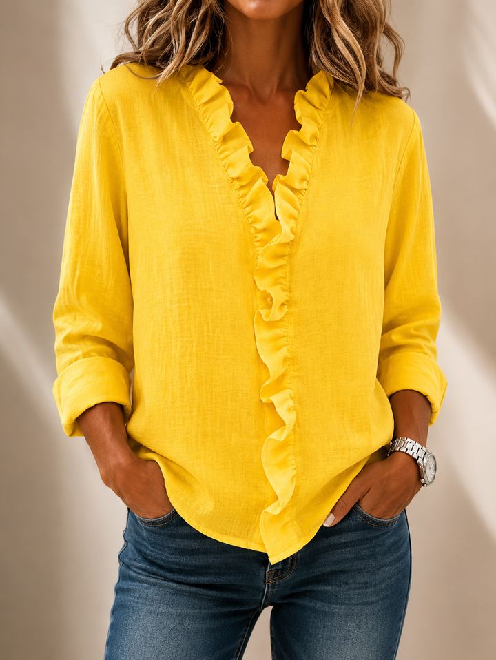 Evelyn™ | Elegant Ruffle Blouse