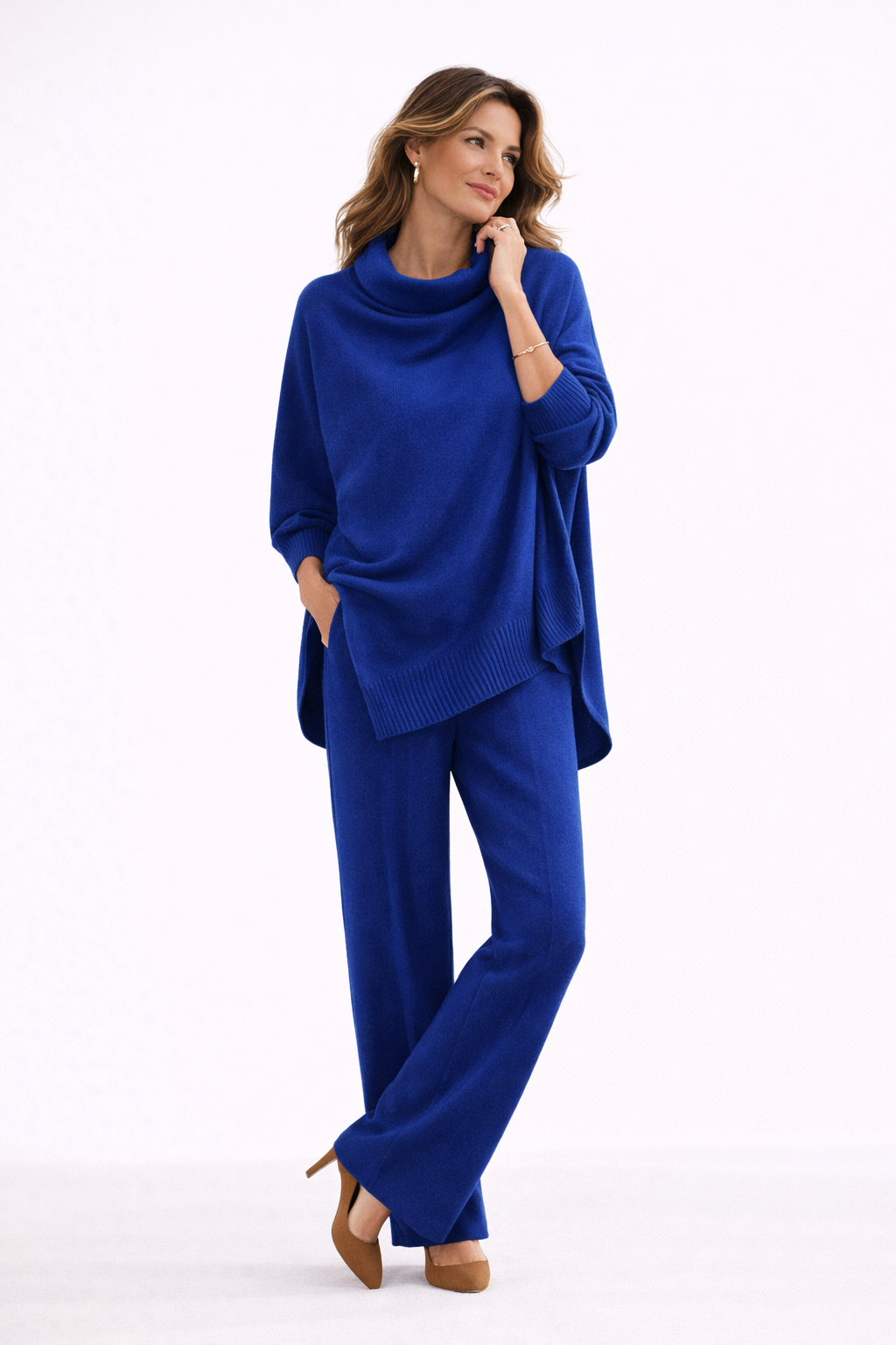 Sara™ | Elegant Drape Two-Piece Set