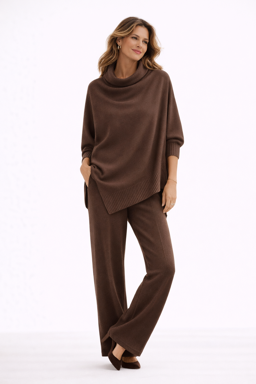 Sara™ | Elegant Drape Two-Piece Set