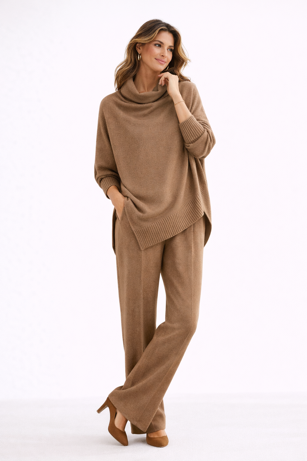 Sara™ | Elegant Drape Two-Piece Set