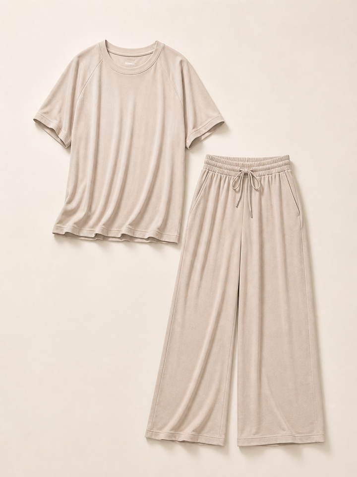 Brisa - Oversized Wide Leg Two Piece Set