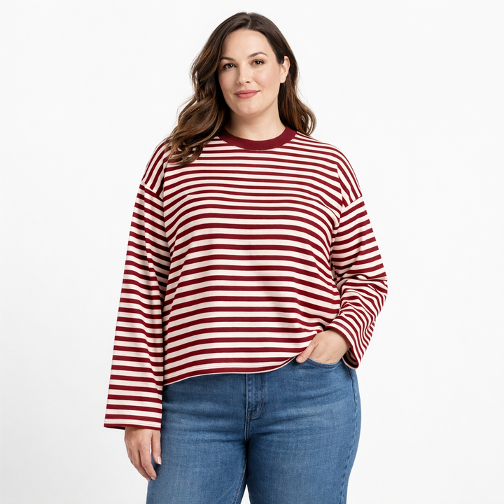 Claire | Striped Long Sleeve Top