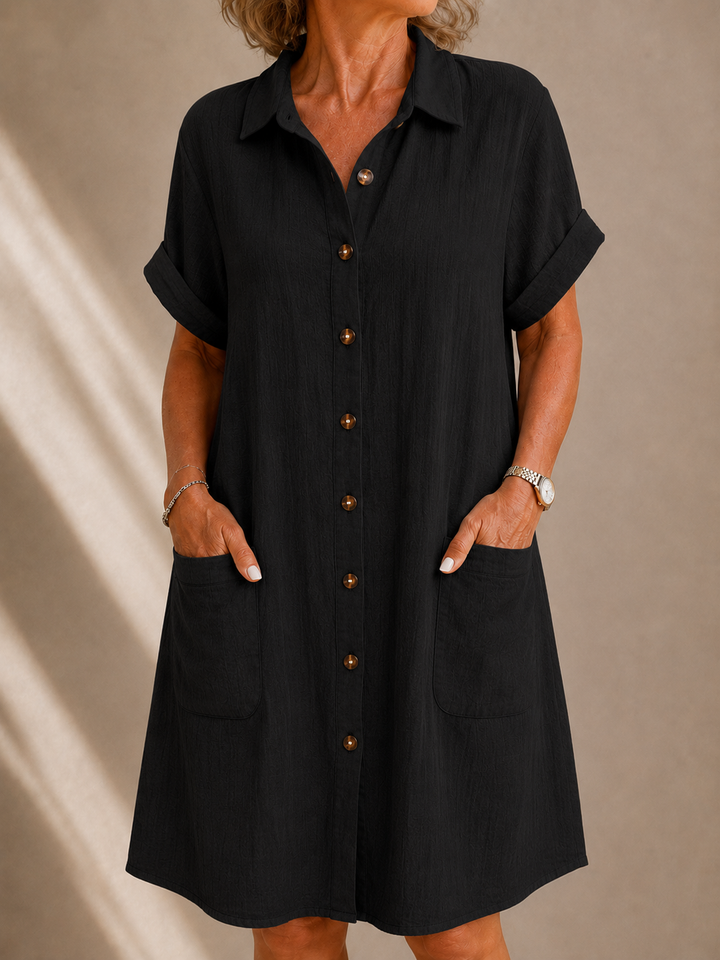 Rose™ | Linen Summer Shirt Dress