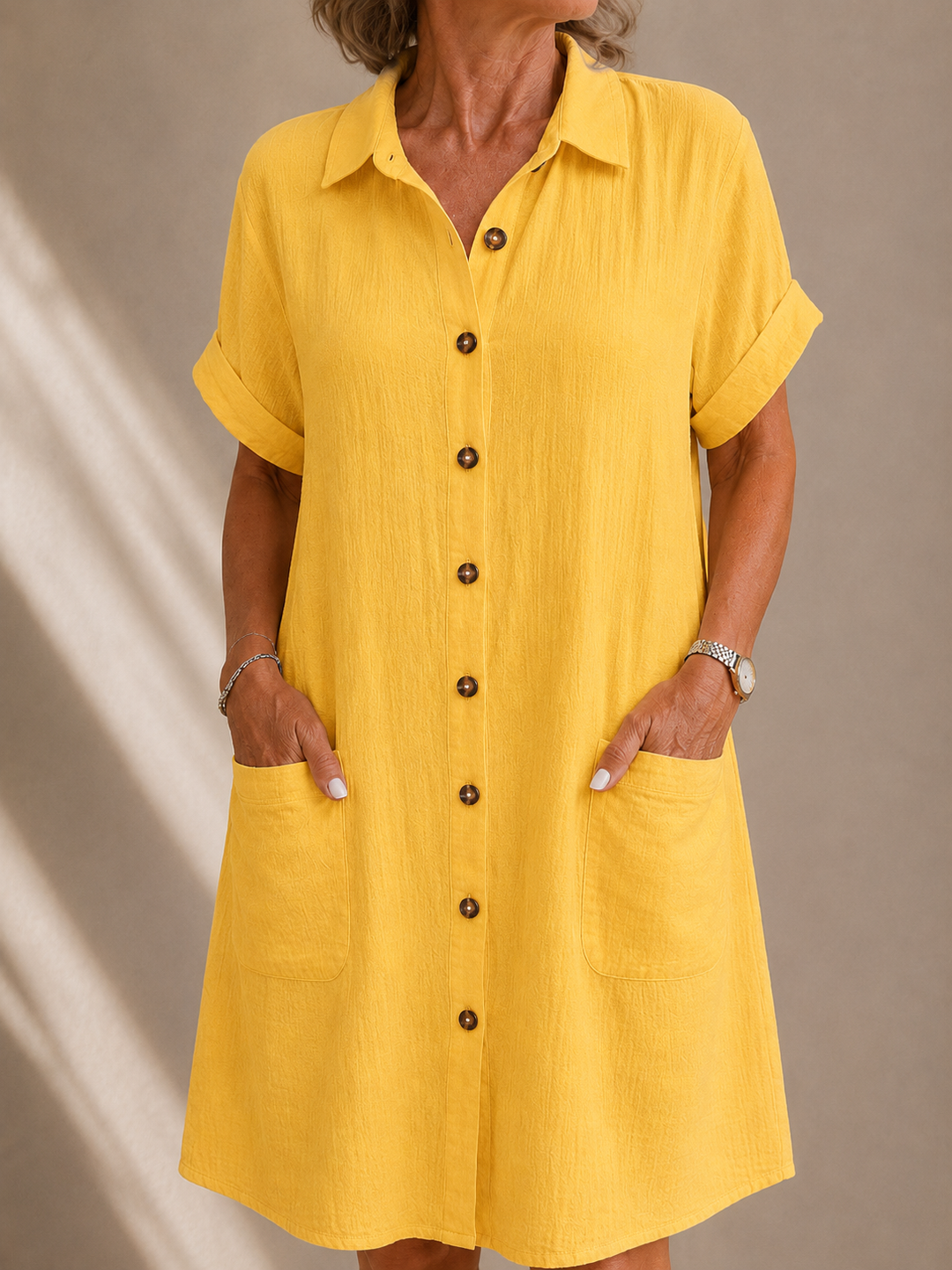 Rose™ | Linen Summer Shirt Dress