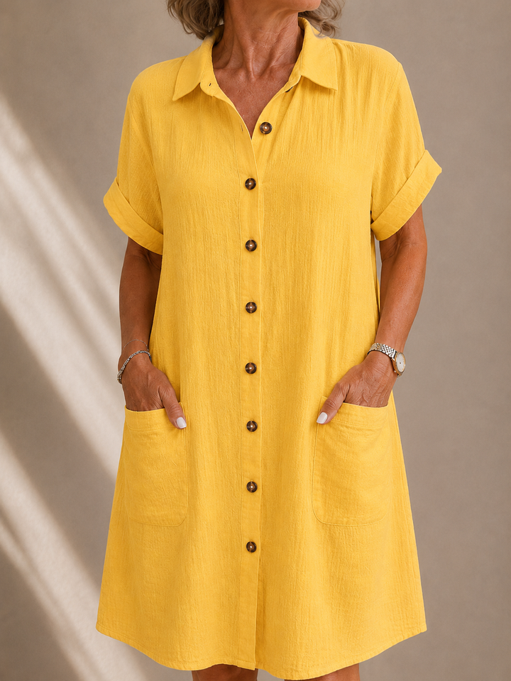 Rose™ | Linen Summer Shirt Dress