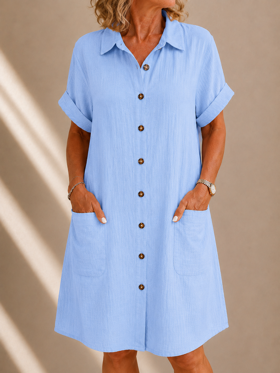 Rose™ | Linen Summer Shirt Dress