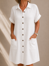 Rose™ | Linen Summer Shirt Dress