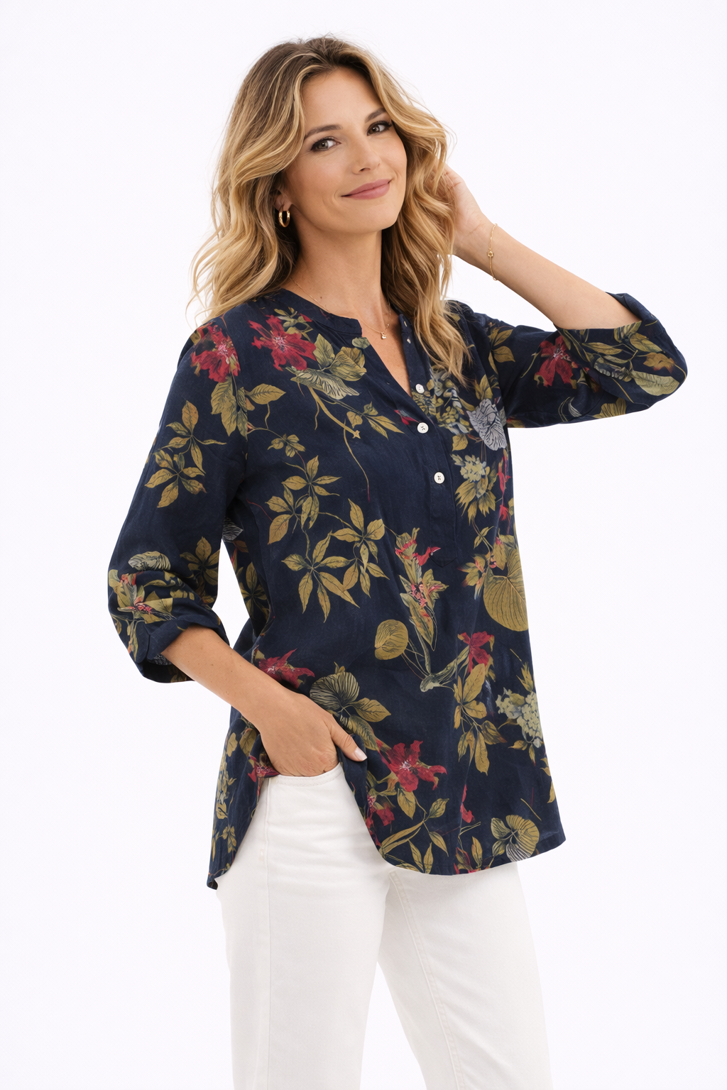 Eva | Floral Cotton Tunic