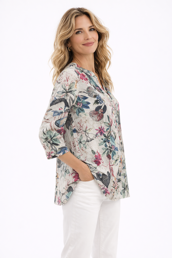 Eva | Floral Cotton Tunic