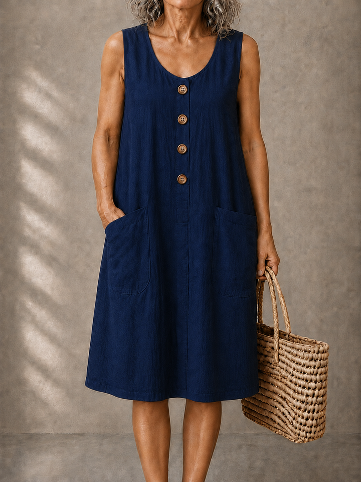 Susan™ | Cotton Linen Dress