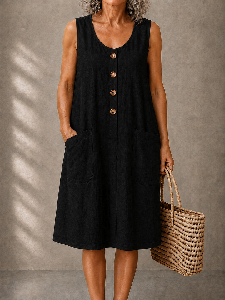 Susan™ | Cotton Linen Dress