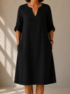 Louise™ | Classic Linen Summer Dress