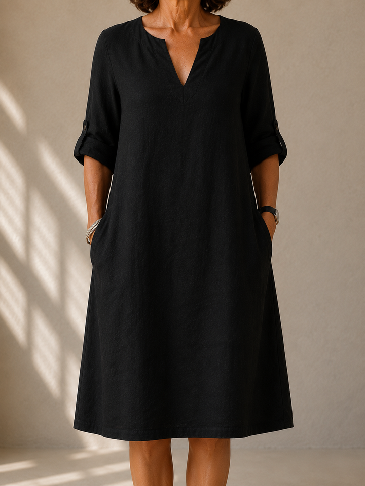 Louise™ | Classic Linen Summer Dress