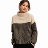Juliette | Herringbone Turtleneck Sweater